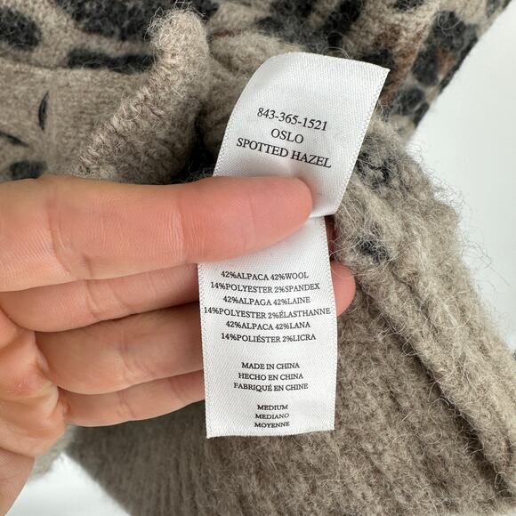 Rails women’s Oslo cardigan size medium spotted hazel oversized alpaca wool - Picture 6 of 9